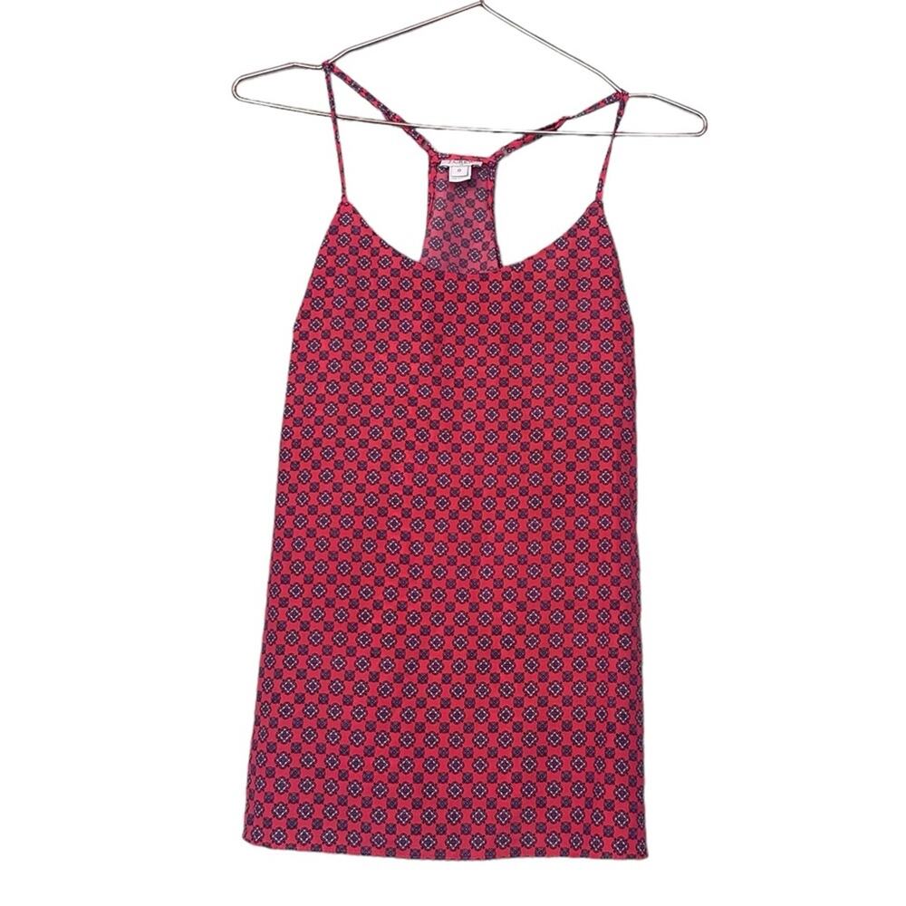 J.Crew factory Red patterned racer back size 0